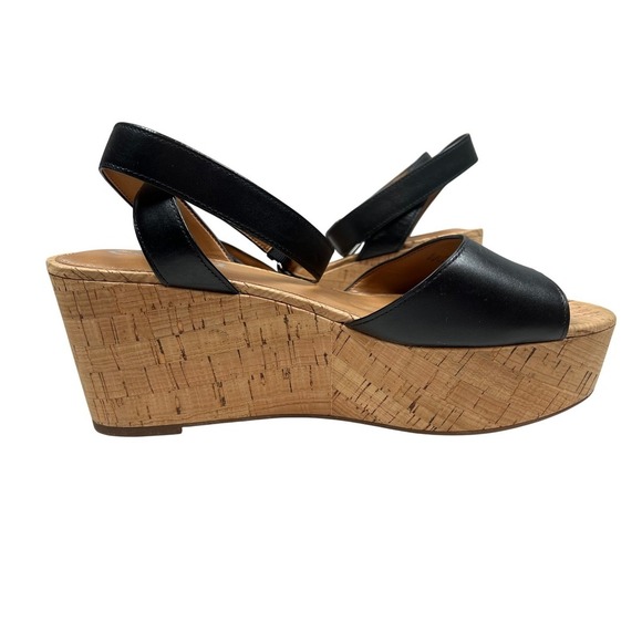 NWOT Coach Becka Black Platform Sandal, Black, Size 10B - Picture 5 of 12